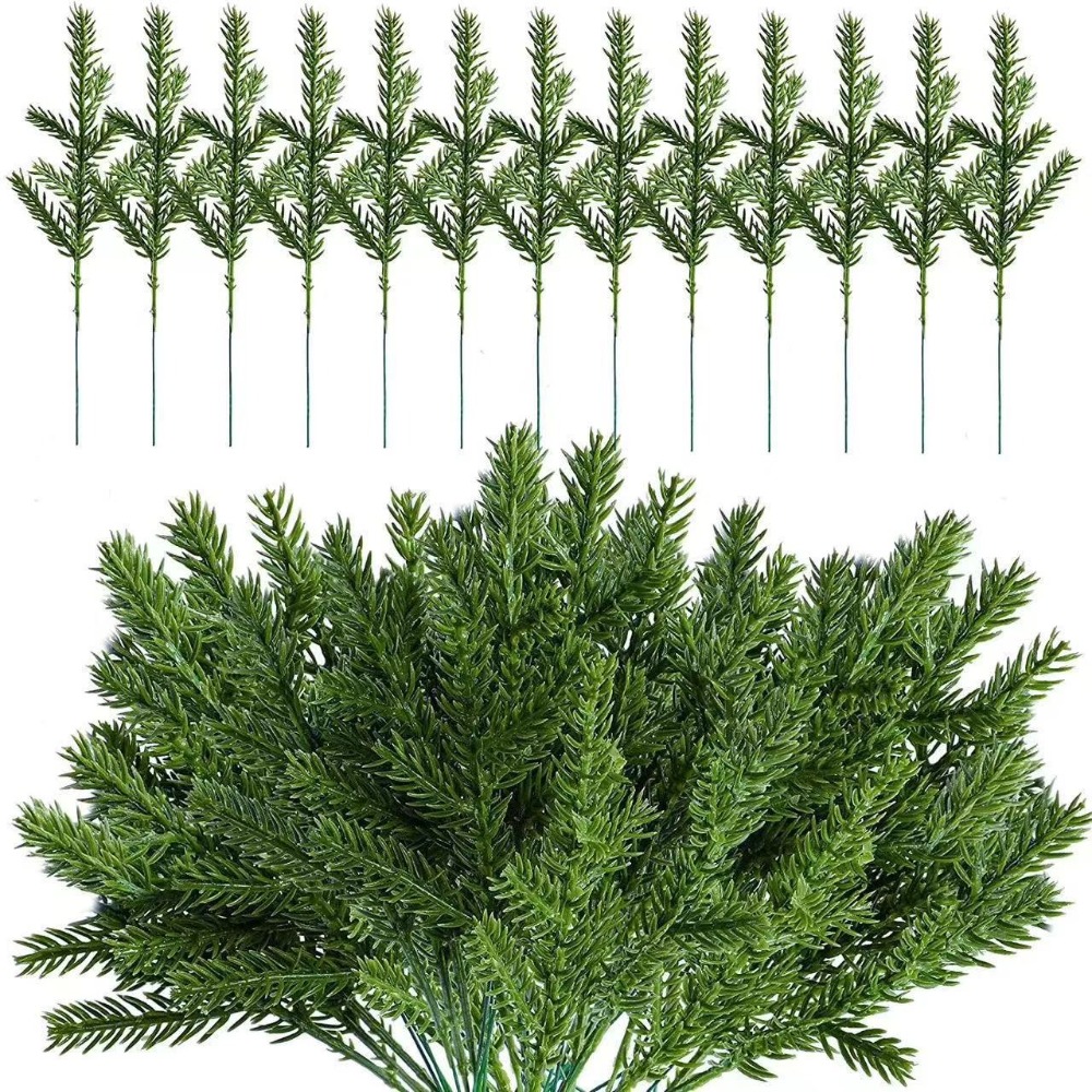 10PCS Christmas Artificial Nor - Christmas Wreath Fake 评论和价格