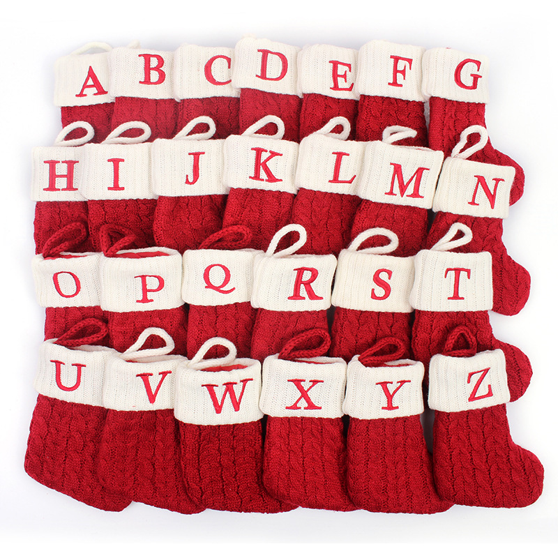 1P Christmas Socks Knitting Al - Christmas Stocking Hanging 评论和价格
