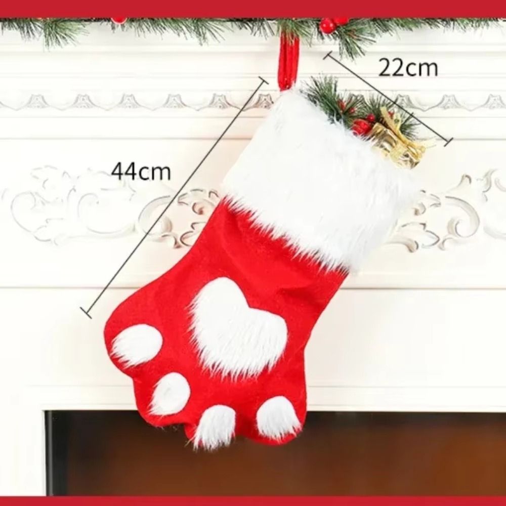 1/3/5/10PCS Cute Large Capacit - Christmas Stocking Hanging 评论和价格