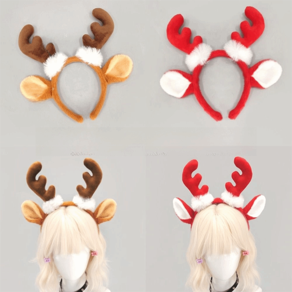Realistic Antler Headband Cute - Reindeer Antlers Headband 评论和价格