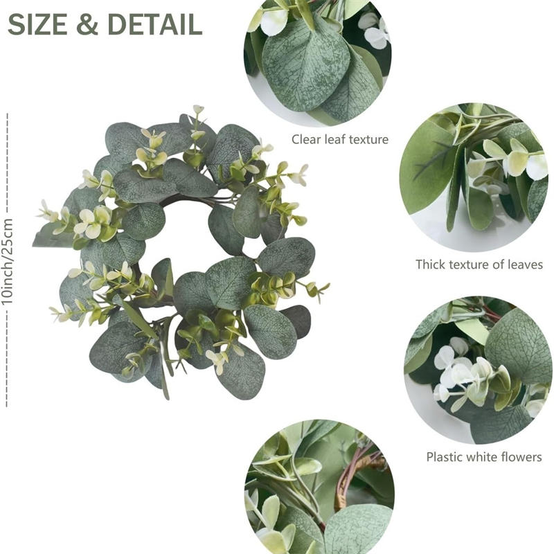 Eucalyptus Wreath Christmas Ca - Christmas Wreath Fake 评论和价格